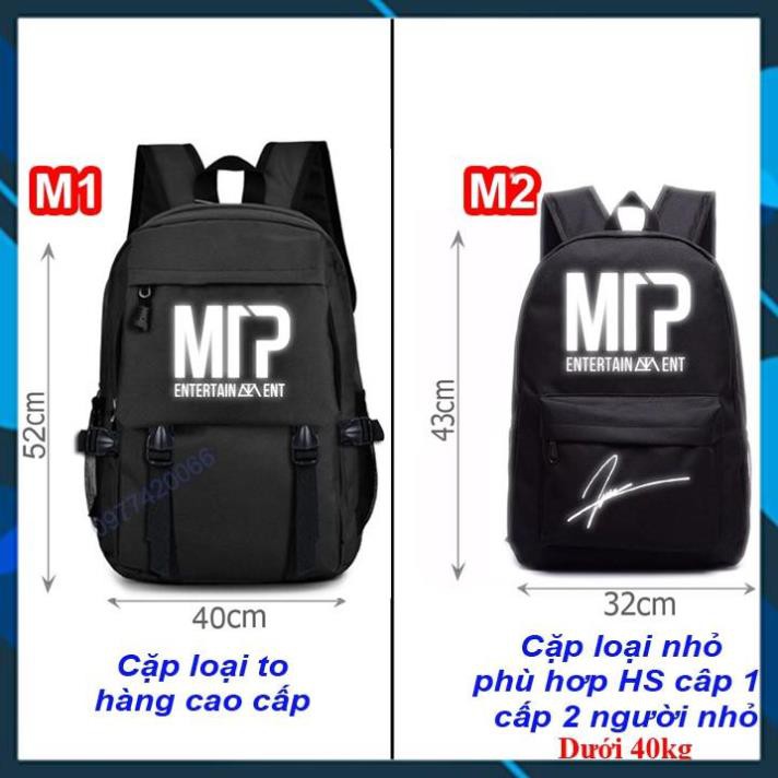 (SALE 50%) Cặp Sơn Tùng M-TP phản quang, balo fan Sơn Tùng phản quang, hàng đẹp chuẩn may 3 lớp