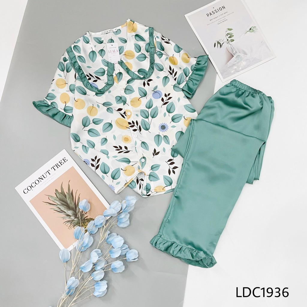 [Pijama Cao Cấp Fullsize] Pijama Ngắn Tay - Bộ Mặc Nhà Cộc Dài Lụa Satin Cao Cấp Mềm Mại An Toàn Với Làn Da | BigBuy360 - bigbuy360.vn