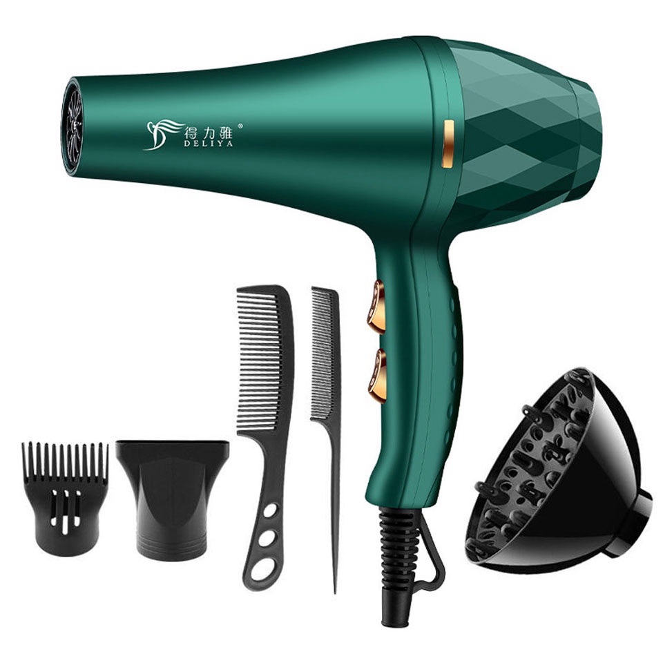 Máy Sấy Công Suất Lớn DELIYA - 2300 Chính Hãng Phiên Bản Giới Hạn, Công Suất Cao, Không Hư Tóc + Tặng 5 Phụ Kiện