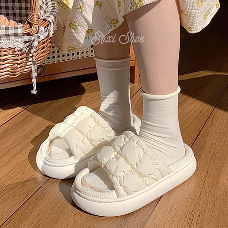 Oeteo Dép cotton Đi Trong Nhà Đế Dày Thời Trang Bốn Mùa Cho Nam Và Nữ