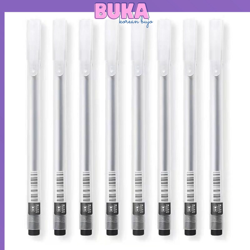 [Mã LIFEXANH03 giảm 10% đơn 500K] Bút đen Resun Buka viết Muji bản dupe mực khô nhanh ngòi 0,5mm viết trang trí sổ