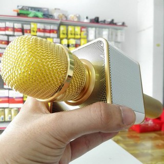 Micro nghe nhạc hát karaoke kèm loa bluetooth ok 08