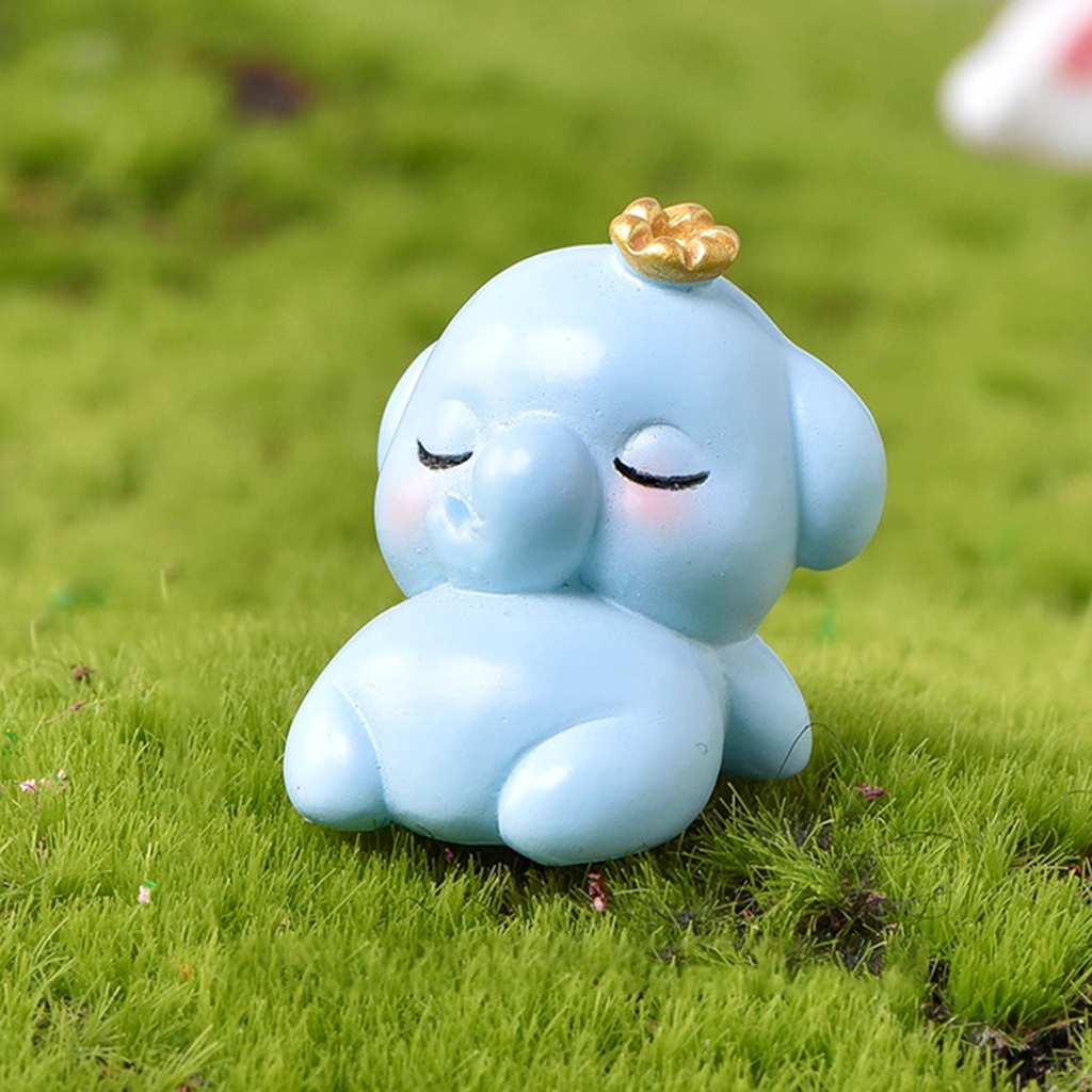 【SPP】Animal Statues Miniature Bonsai Decor Resin Cute Garden Ornaments Statue for Home