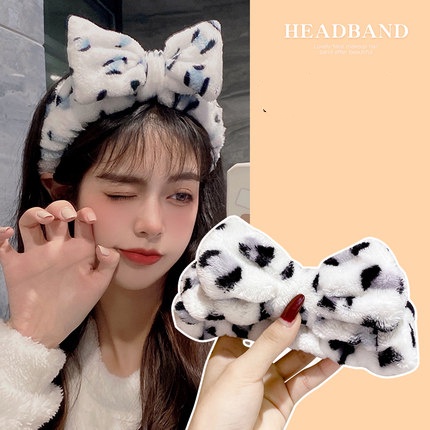 Băng Đô Phối Nơ Dễ Thương Phong Cách Hàn Quốc Cho Nữ
