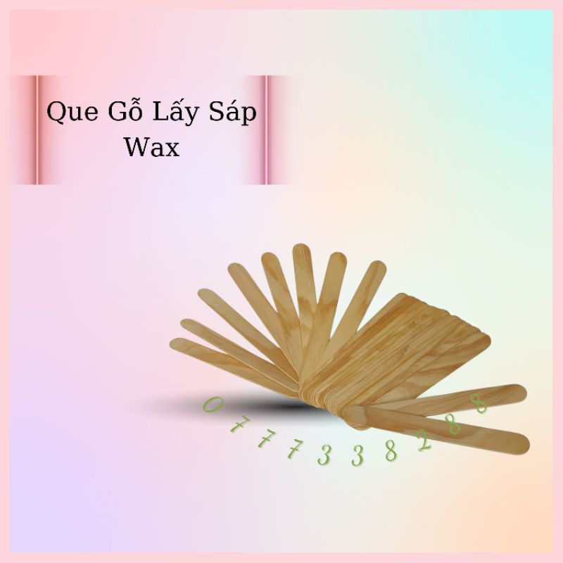 Que gỗ lấy sáp wax, dụng cụ xếp hình