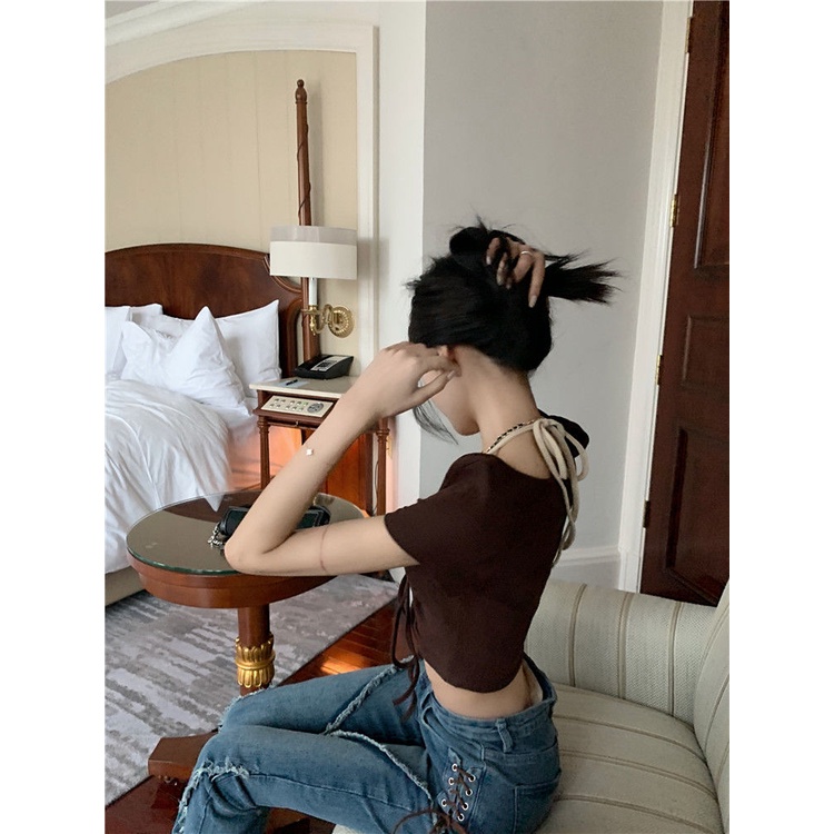 Áo Thun COZOK Tay Ngắn Thiết Kế Khoét Lỗ Thời Trang Cá Tính