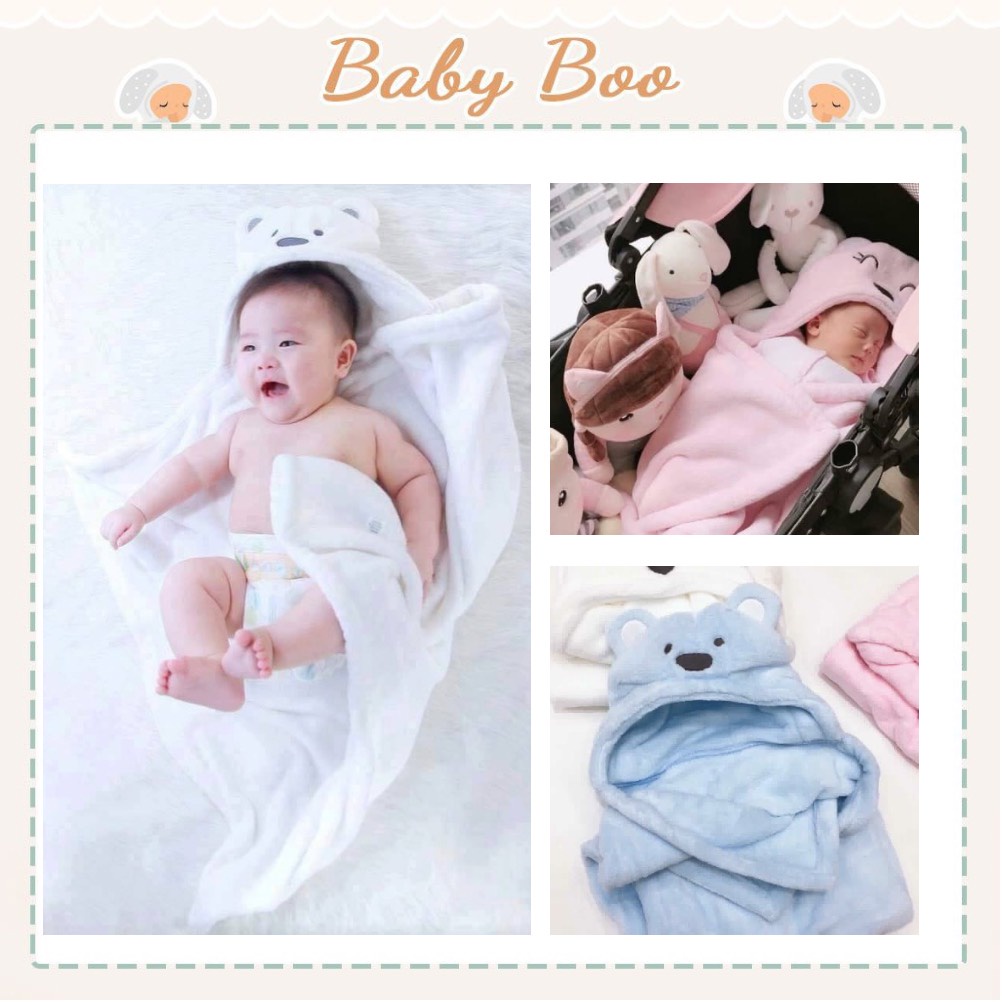 Khăn choàng ủ / Chăn ủ quấn bé Minizone (hàng loại 1) [ babyboo]