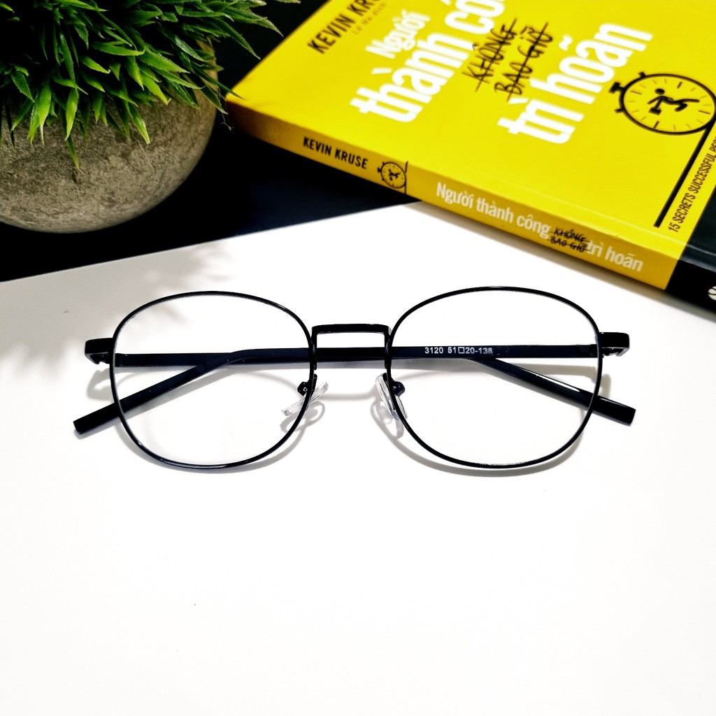 Gọng kính  cận kim loại Unisex  Glasses Garden 38k - Có lắp mắt theo yêu cầu