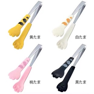 KẸP GẮP THỨC ĂN CHỊU NHIỆT HÌNH TAY MÈO - 18 CM - HỒNG