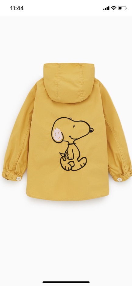 ÁO KHOÁC ZARA KAKI MỎNG - VÀNG SNOPPY