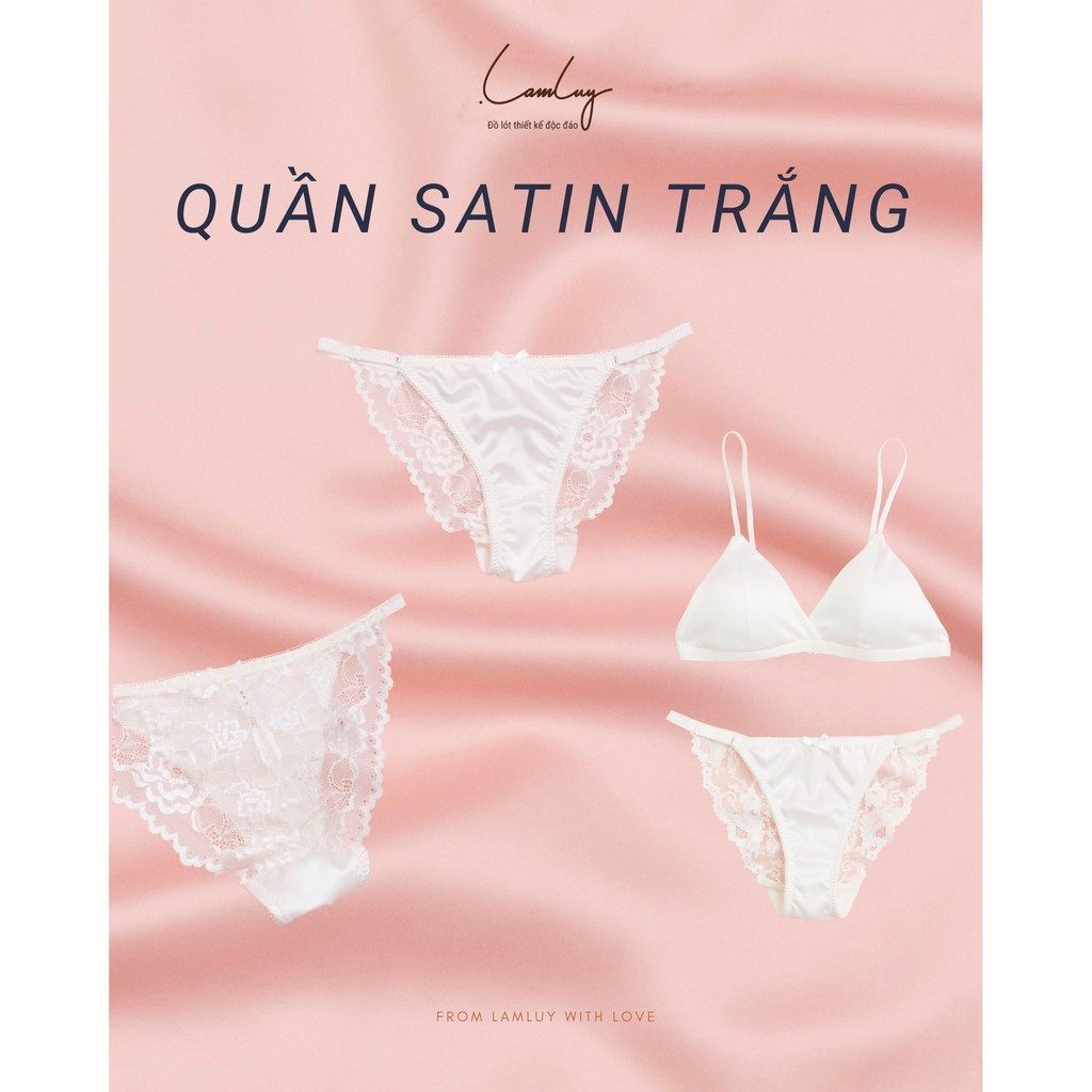 Quần lót dây Lamluy satin lụa mềm mịn (nhiều màu)