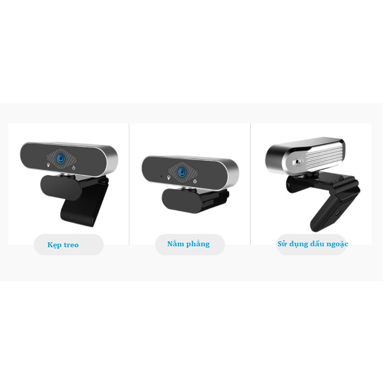 Camera học online Xiaovv HD Web USB Webcam (tích hợp micro, Độ phân giải Full HD 1080P, 2 Triệu điểm ảnh, Lấy nét tự độn