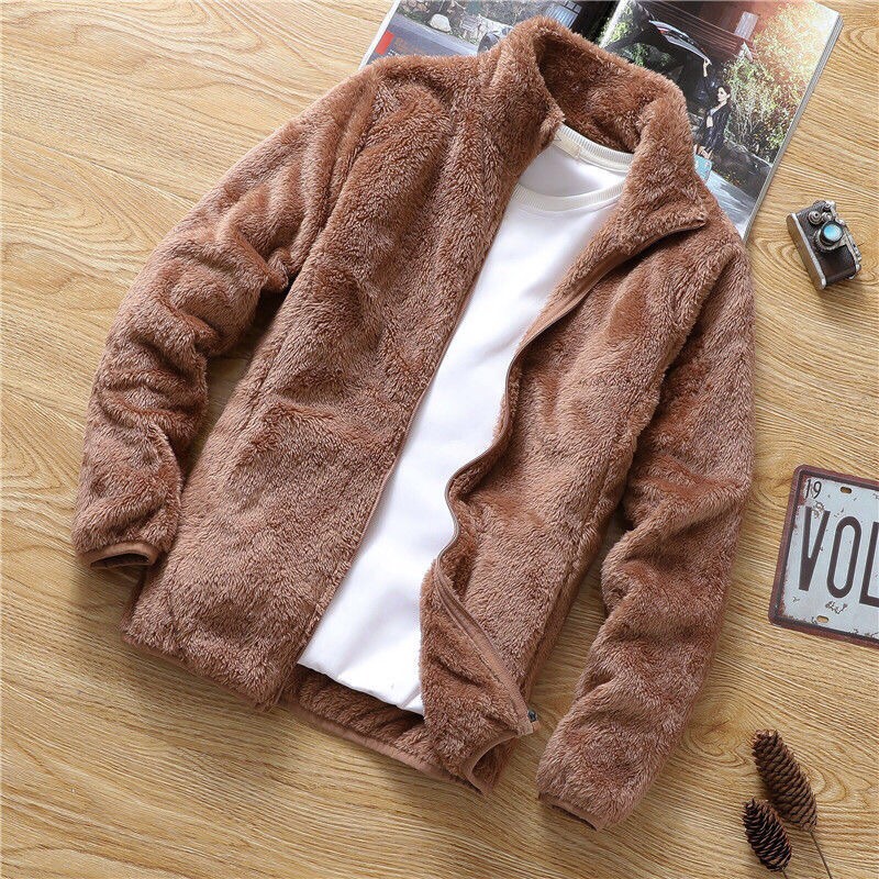 Áo Khoác Lông Cừu Unisex Thời Trang Thu Đông Quảng Châu