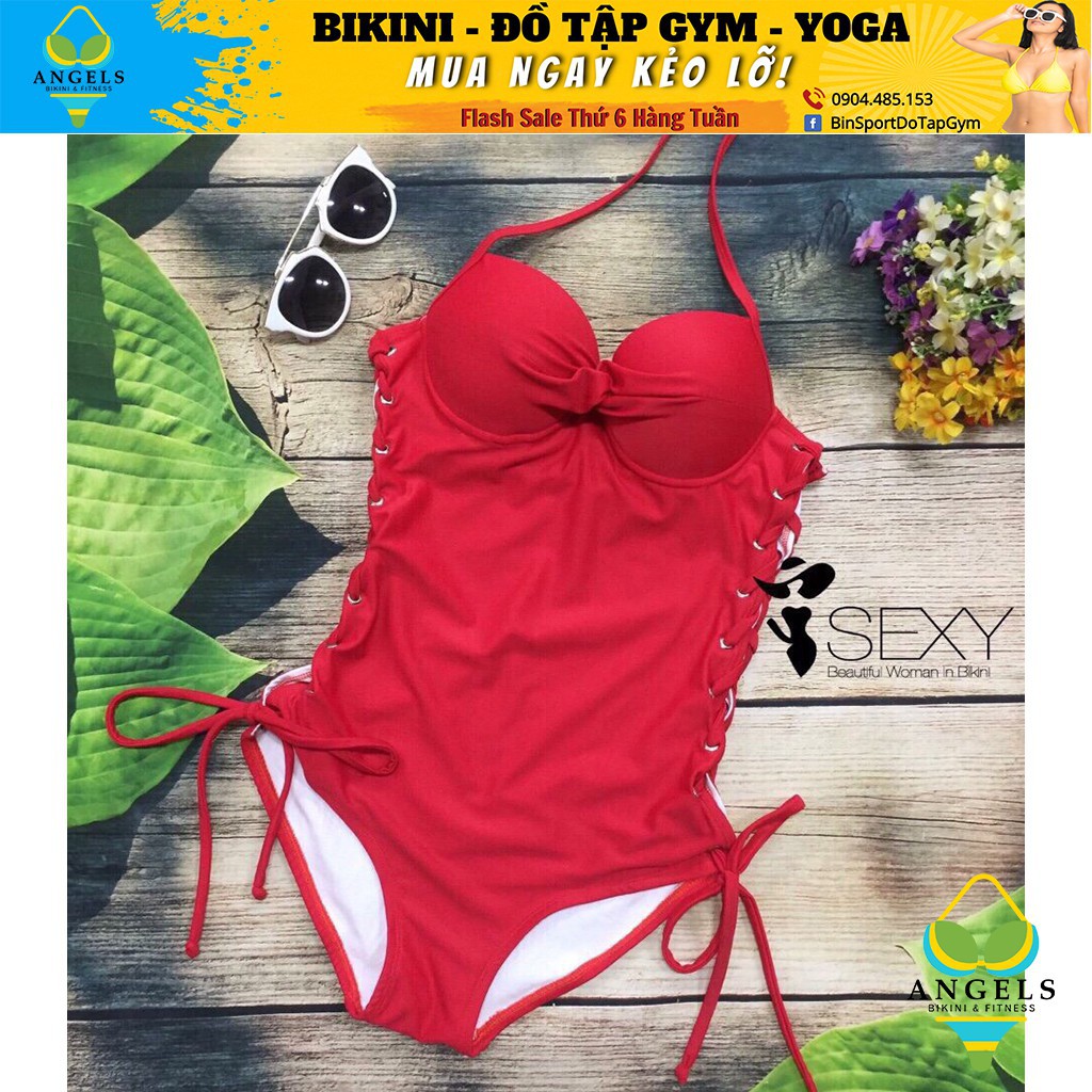 Bikini Body Đan Eo, Bộ Đồ Bơi Một Mảnh ,Màu Đen, Đỏ, Rêu,Sexy Mặc Đi Biển BHV013 [ Giá Sỉ ] | BigBuy360 - bigbuy360.vn