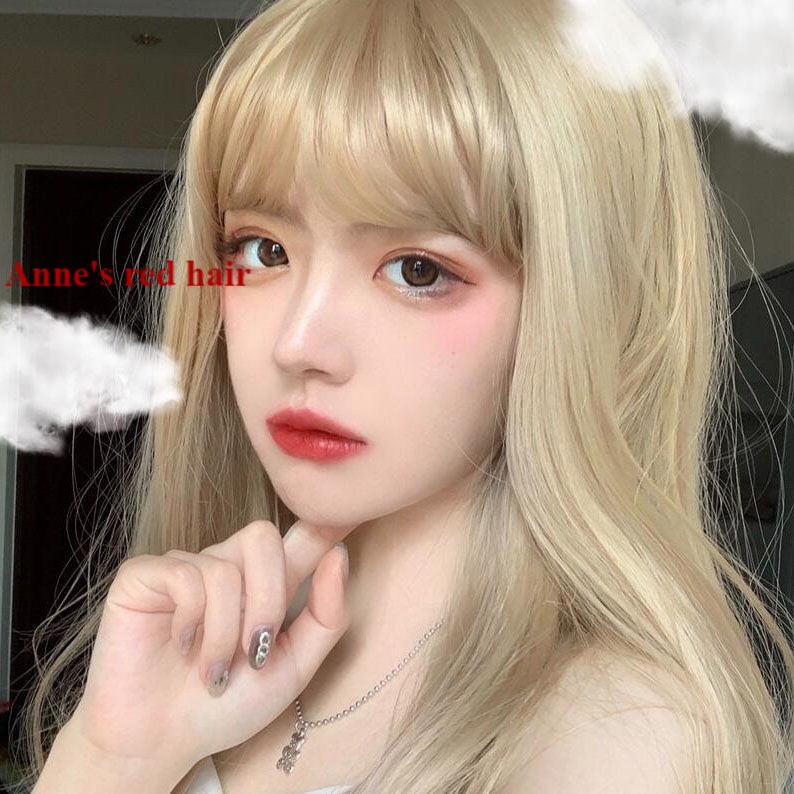 Bộ tóc giả dài thẳng màu đen tự nhiên cho nữ