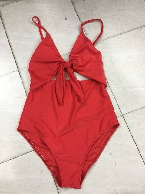 Đồ bơi bikini 1 mảnh nơ ngực dễ thương