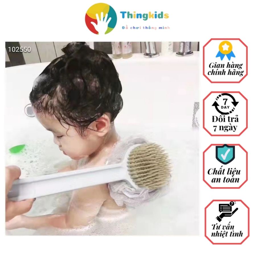 Cây Cọ Tắm Bông Tắm Chà Lưng 2 Mặt - Thingkids