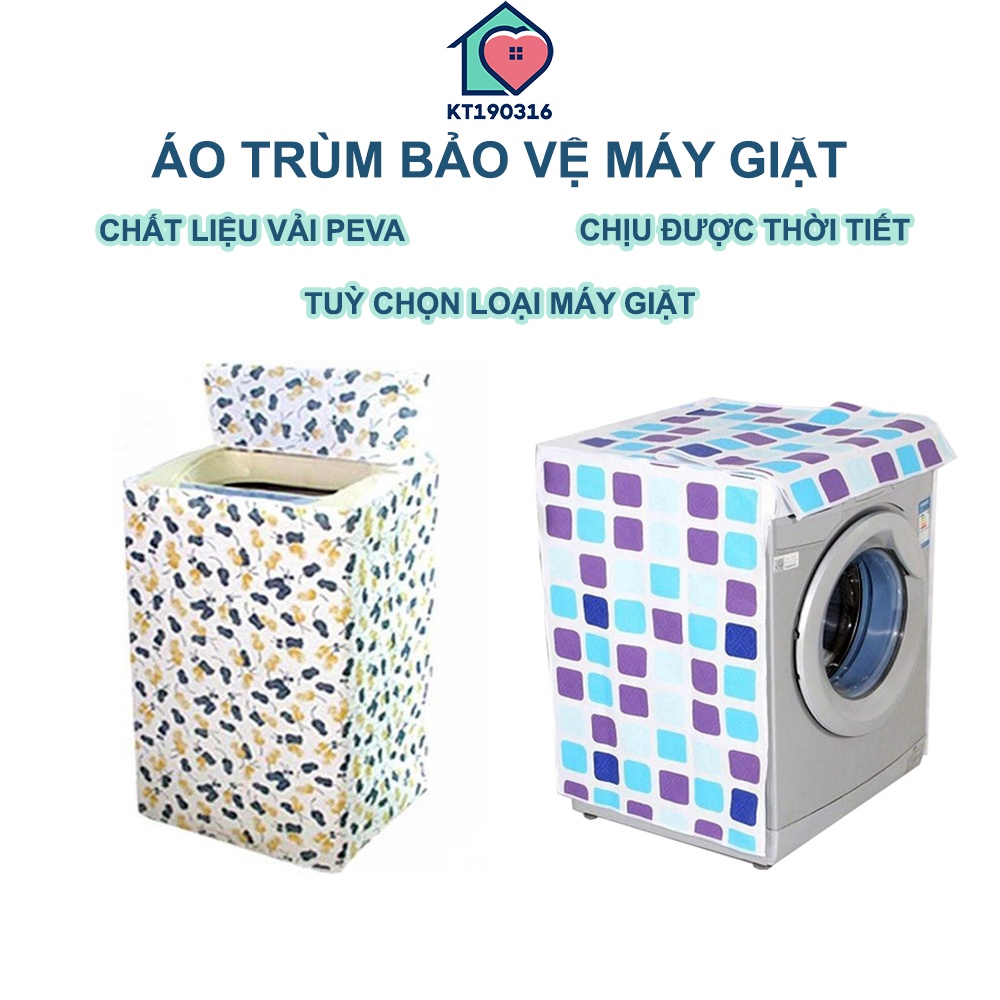 Áo Trùm Máy Giặt Loại Dày Lớn 9kg - 11kg