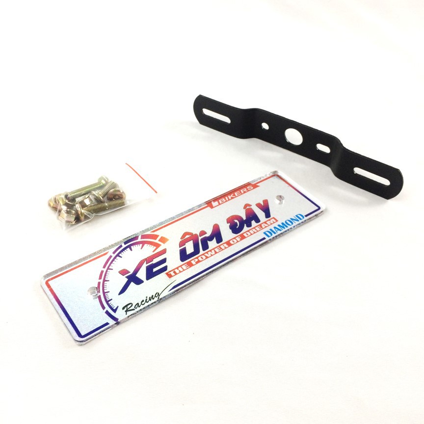 Bảng tên xe XE ÔM ĐÂY trang trí cho xe máy