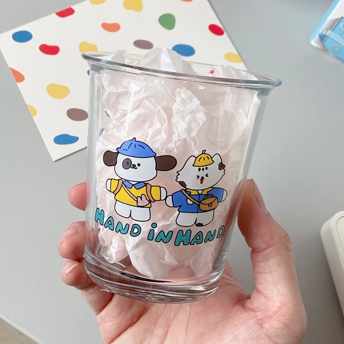 Cốc, Ly Uống Nước Vành Loe Size Nhỏ Hổ và Cún