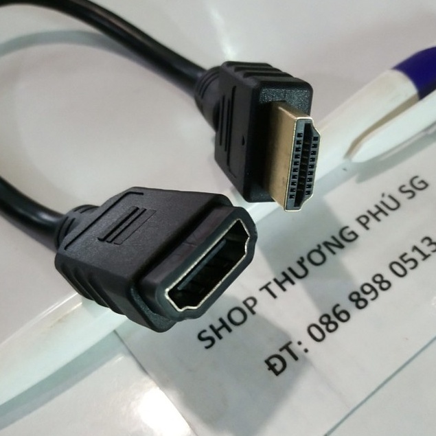 Cáp nối dài HDMI: Đầu đực ra 1 đầu_Cái - Cáp dài 25Cm