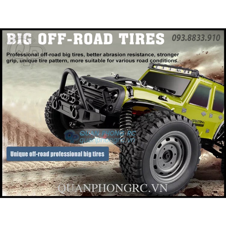 Xe Điều Khiển SCY 16103 GANTRY 1/16 2.4G 4WD High Speed RC Truck Car With LEDs