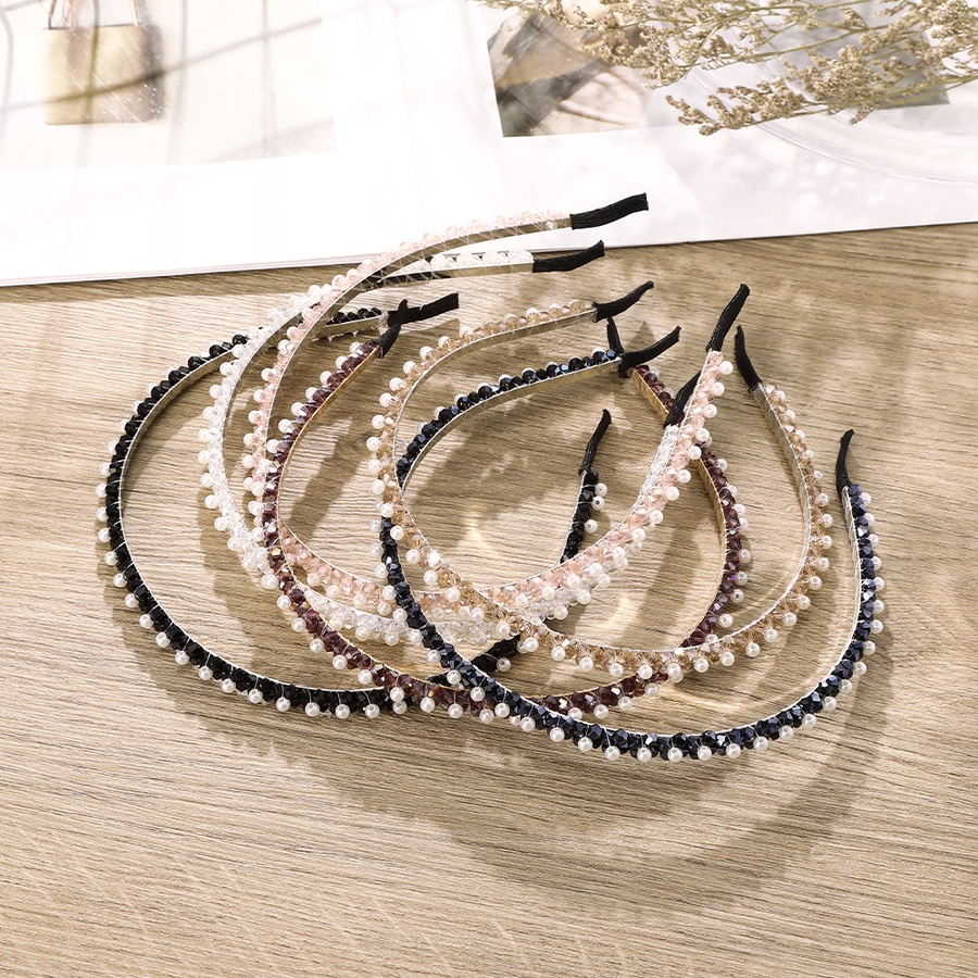 Băng Đô Cài Tóc Đính Ngọc Trai Nhân Tạo Phong Cách Hàn Quốc Thời Trang Cho Nữ