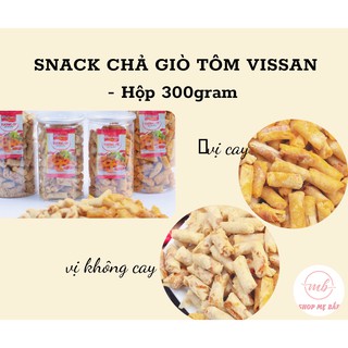Snack Chả Giò Tôm Đất Vissan - Hũ 300gram - Vị Cay và Không Cay - Shop Mẹ Bắp [Hàng Ăn Liền]