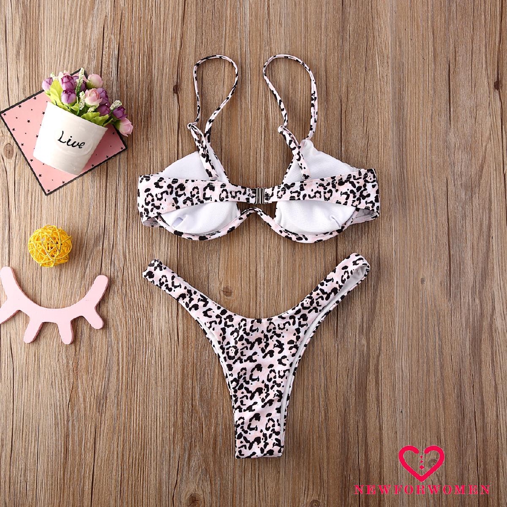 Bộ Bikini Hai Mảnh Họa Tiết Da Báo Gợi Cảm Cho Nữ | BigBuy360 - bigbuy360.vn