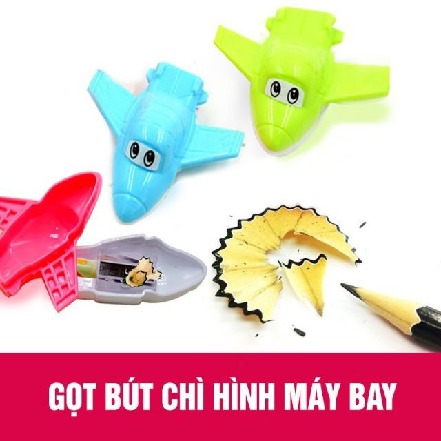 Gọt bút chì hình máy bay cho bé