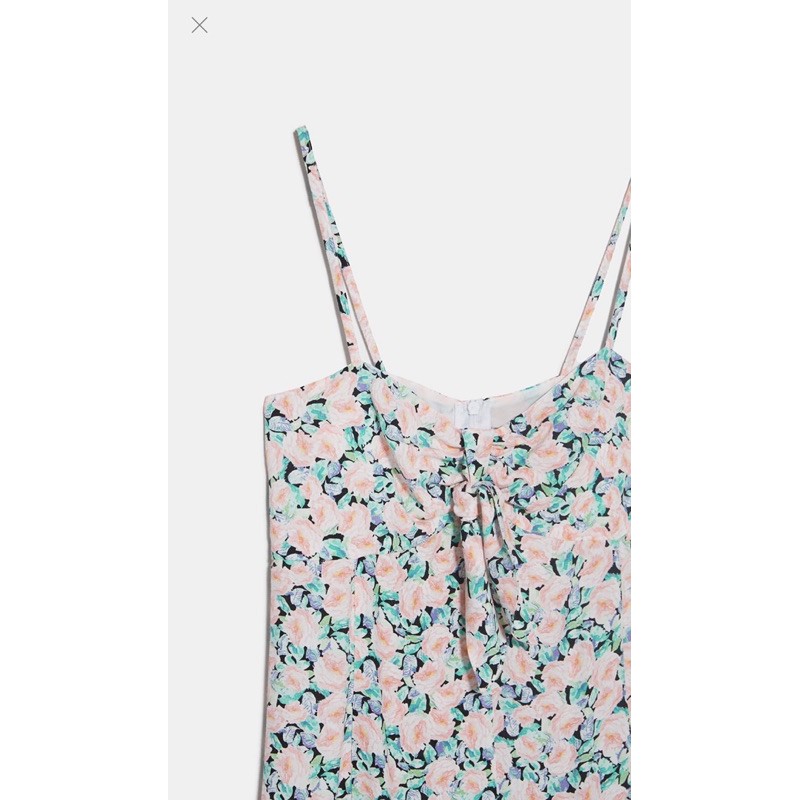 Váy 2 dây hoa hồng Zaraa canh sale, kèm ảnh thật