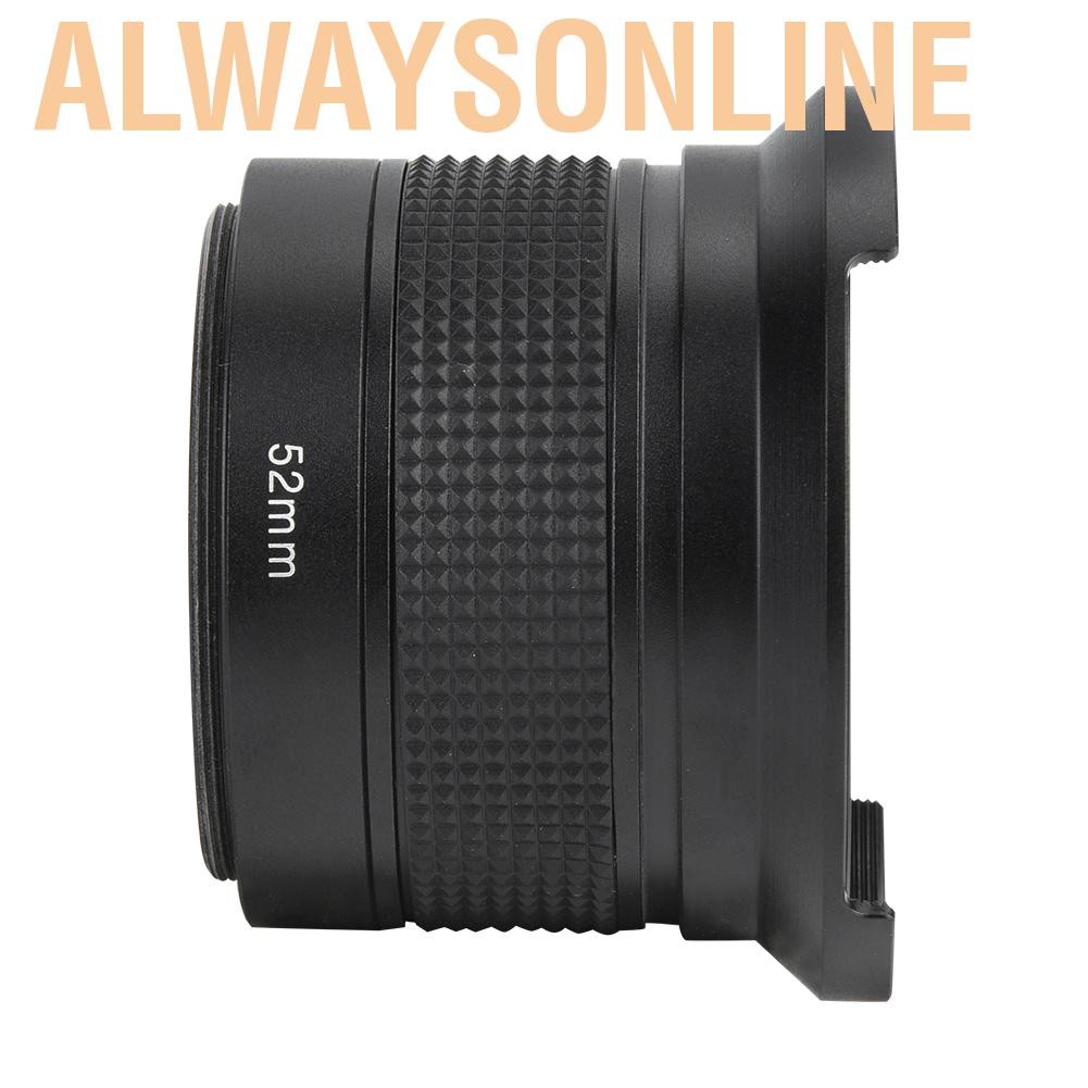 Ống Kính Góc Rộng Alwaysonline 52mm 0.35x Cho Máy Ảnh Canon / Minolta / Sony Slr