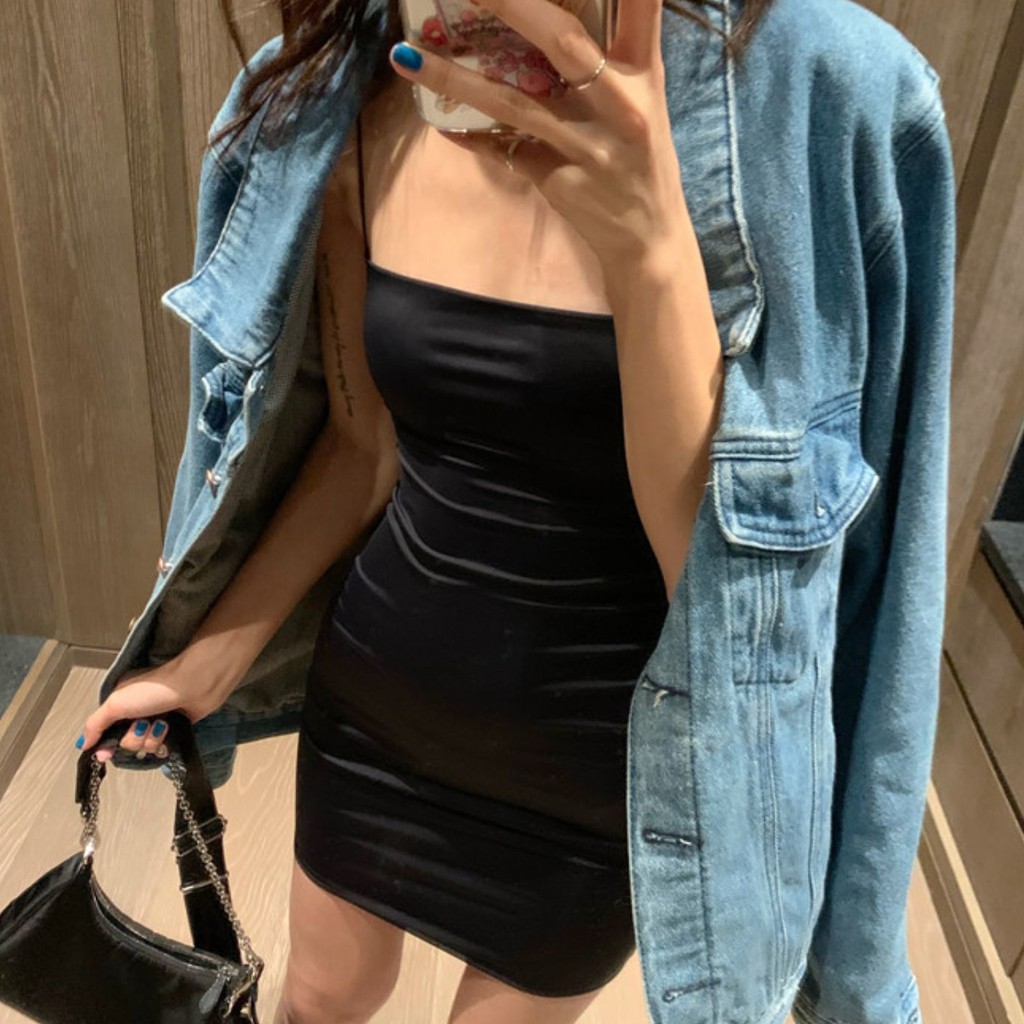 Đầm dáng ôm nữ hai dây Emilyshop