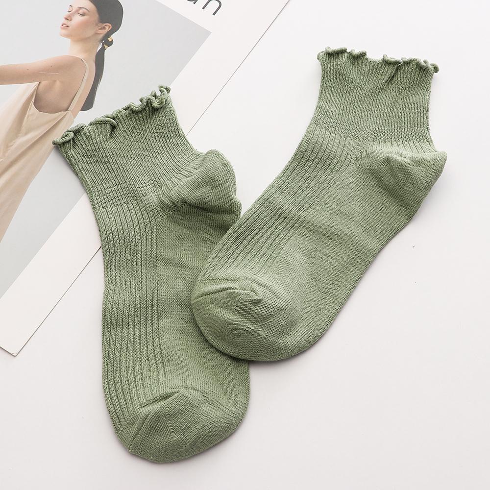 Vớ Thuyền Phối Ren Màu Sắc Thời Trang Thu Đông Cho Nữ