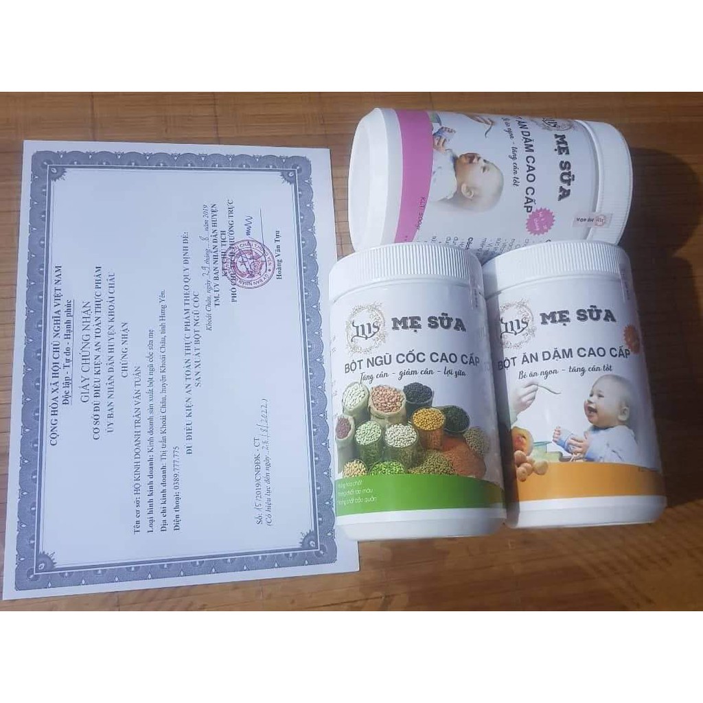 NGŨ CỐC LỢI SỮA Việt organic hộp 500gr - Ngũ cốc dinh dưỡng, lợi sữa, sữa về nhiều và đặc sau 1 - 2 liệu trình