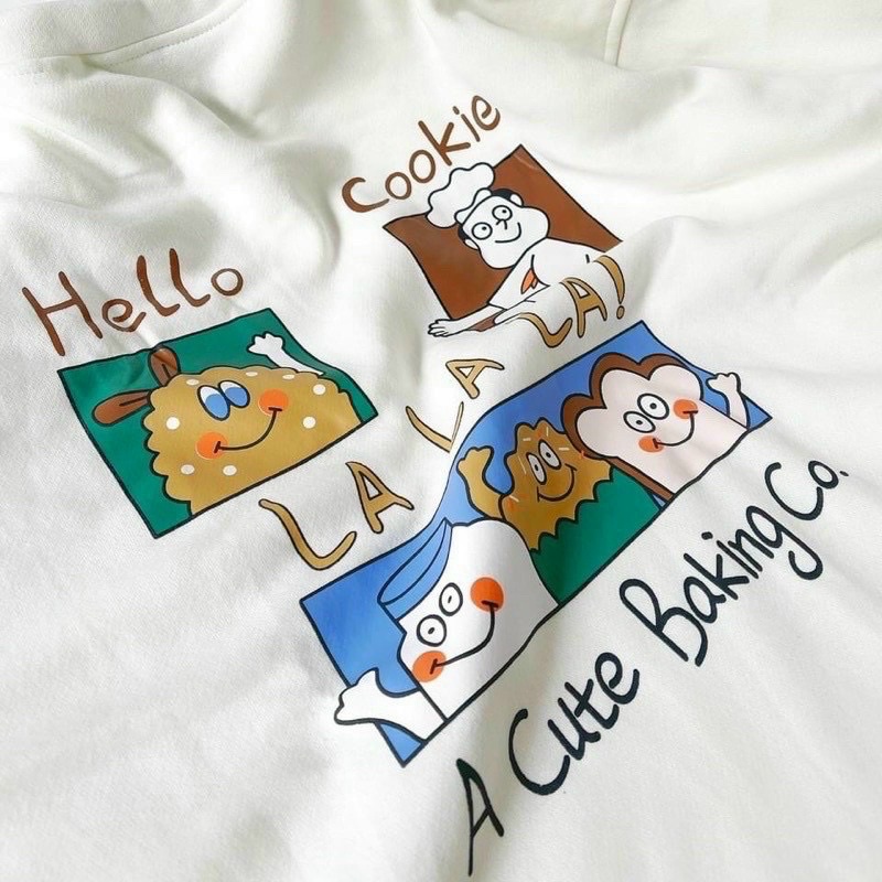 Áo Sweater Tay Dài Phồng Nỉ Bông Coo.kie Siêu Xinh, Siêu Rõ Unisex-HDKNCookie