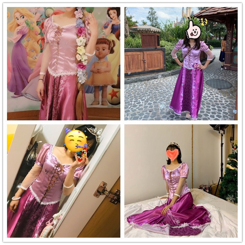 Đầm hóa trang công chúa Rapunzel dễ thương dành cho nữ