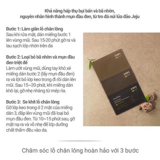 Mặt nạ lột mụn đầu đen Innisfree Jeju Volcanic Backhead 3-Step Program