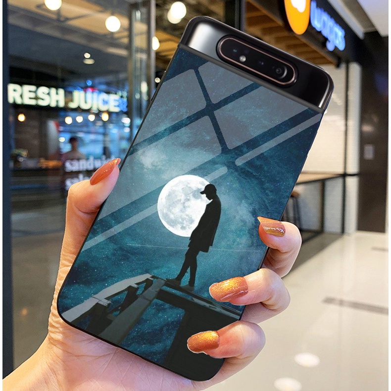 Ốp Lưng SAMSUNG GALAXY A80 Ốp kính bóng cao cấp Phi Hành Gia