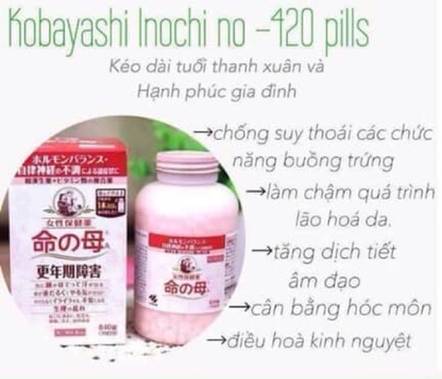 Viên uống tiền mãn kinh Kobayashi Nhật Bản