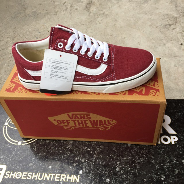 GIÀY OLD SKOOL ĐỎ ĐÔ FULL BOX