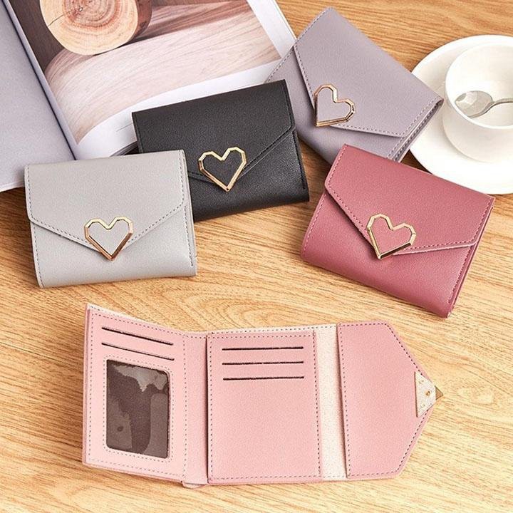 Ví nữ mini khóa trái tim