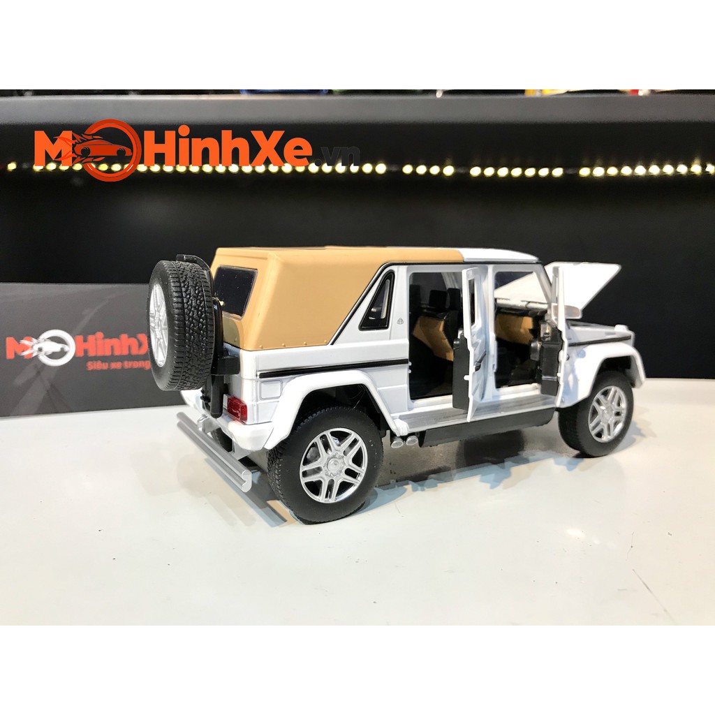 MÔ HÌNH XE MERCEDES-MAYBACH G650 CÓ MUI SAU 1:32 JACKIEKIM