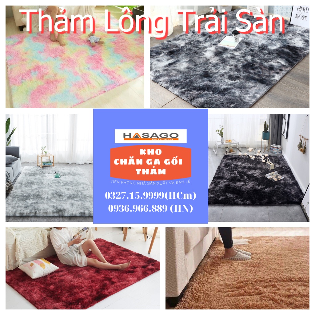 Thảm Trang Trí Phòng Khách Thảm Lông Loang Dài Trải Sàn - Chụp Ảnh - Trải Sàn Phòng Ngủ 1m6x2m