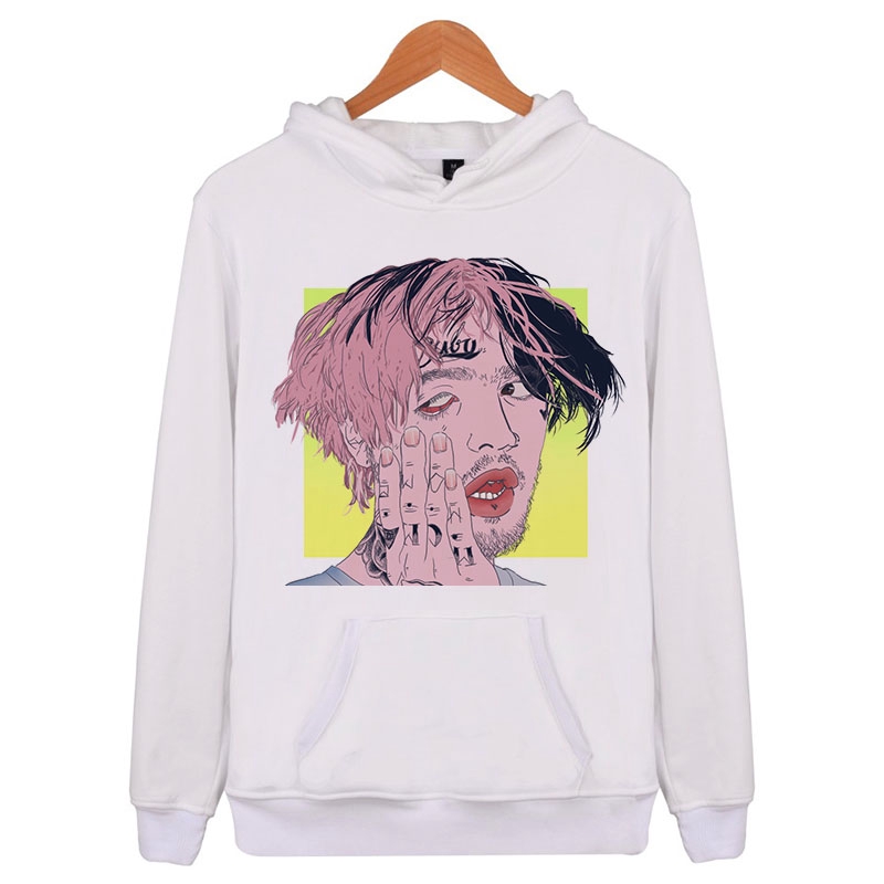 Áo Hoodie Dày Dặn Giữ Ấm Mùa Đông Phong Cách Kpop Lil Peep 2018 Cho Nữ