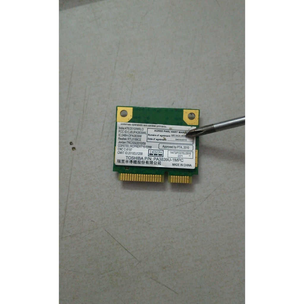 Card wifi cho laptop bóc máy laptop nhật cho laptop toshiba r731, r732 r820, r930, fujitus a572, a572, a574