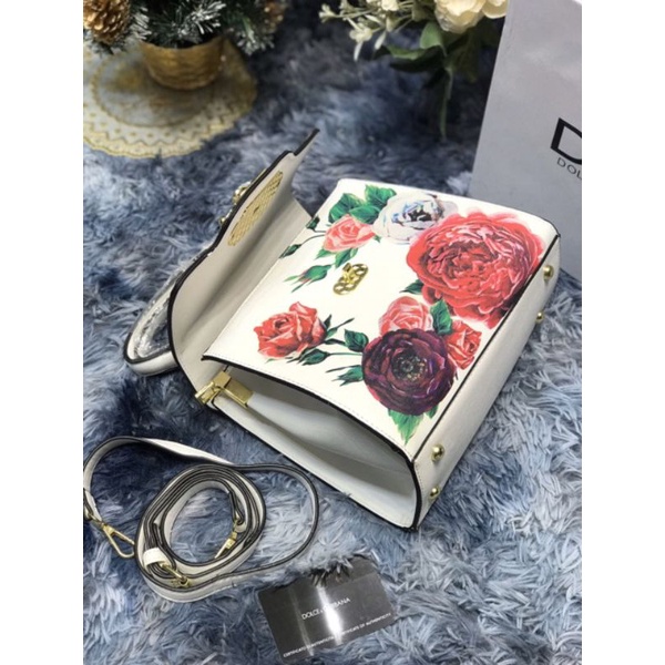 Túi xách D&G fullbox màu trắng