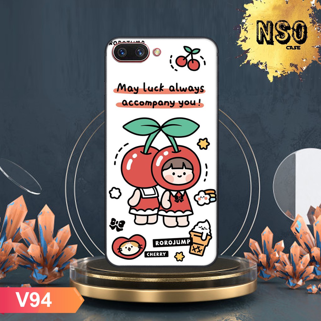 Ốp lưng Oppo A3s - Oppo A1k - Realme c2 In Hình Roro Jump Siêu Đáng Yêu