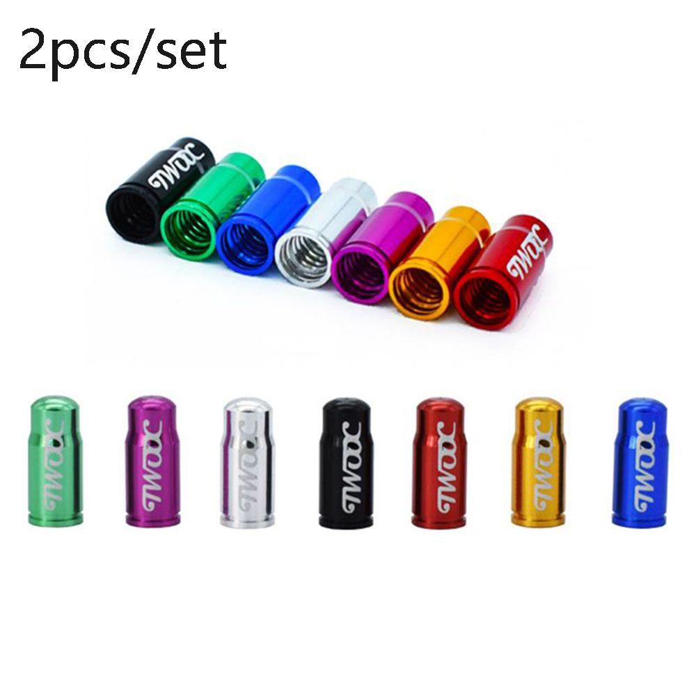 Bộ 2 Vỏ Bọc Van Lốp Xe Đạp Leo Núi Kiểu Pháp Bằng Hợp Kim Nhôm Chống Bụi