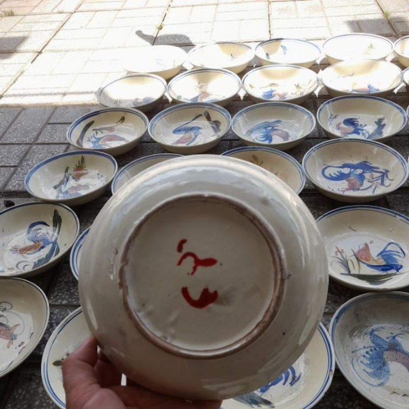 Dĩa con gà gốm nam bộ xưa